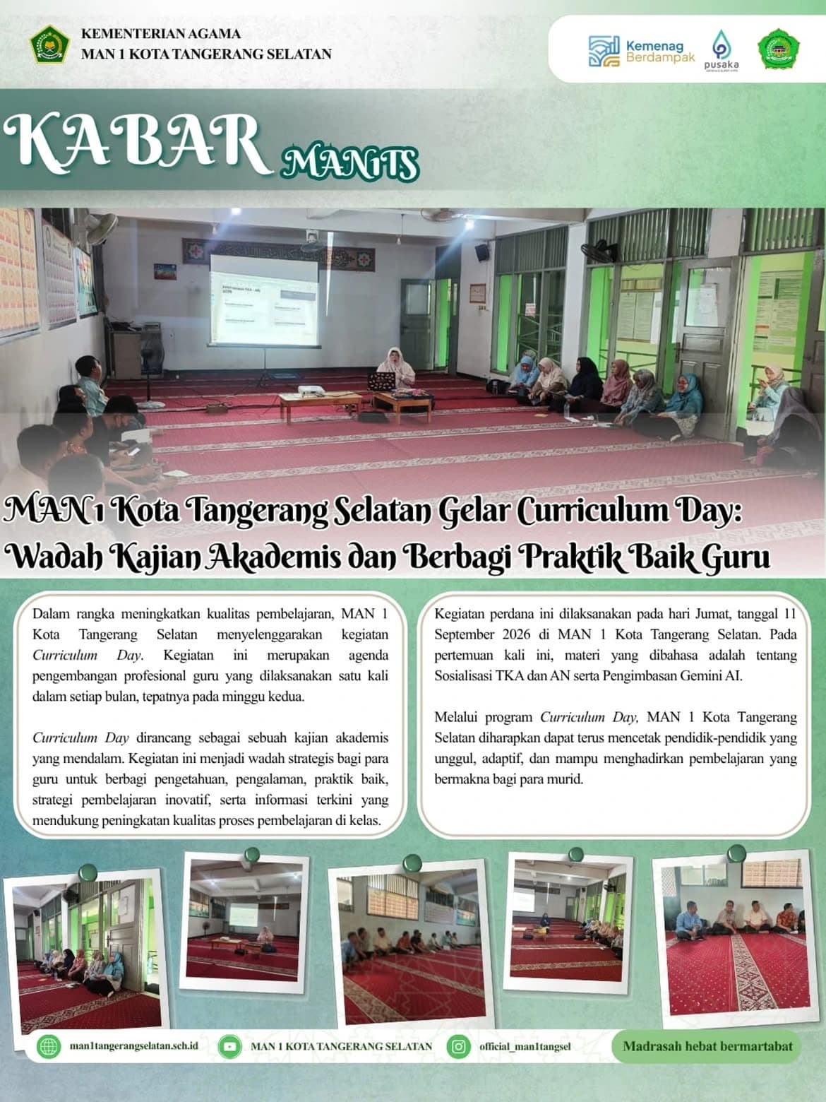 Curriculum Day Jadi Ruang Berbagi Praktik Baik Guru
